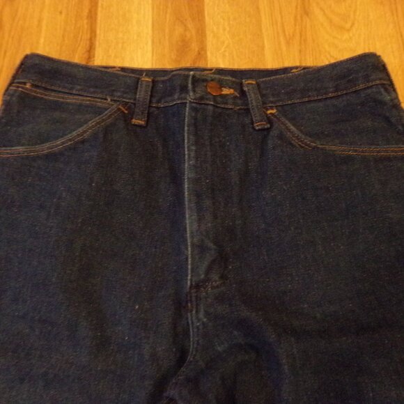 Men's Wrangler Denim Jeans 33x30'' Dark Wash - Picture 8 of 13
